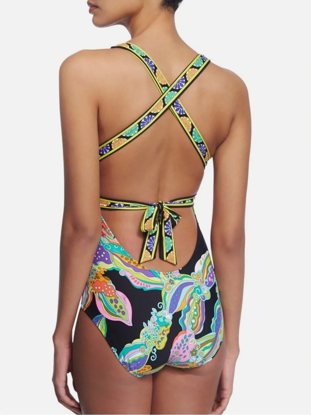 Trina Turk Sea Garden Floral-Print One-Piece Swimsuit 4